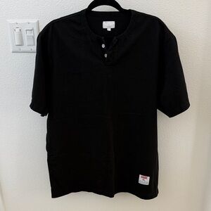 Supreme Black Short Sleeve Henley